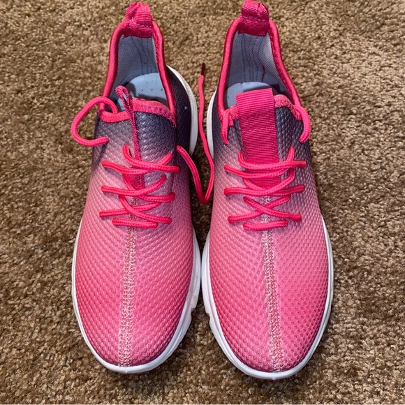 Women’s Pink Breathable Workout Shoes Size 7 - Picture 2 of 6
